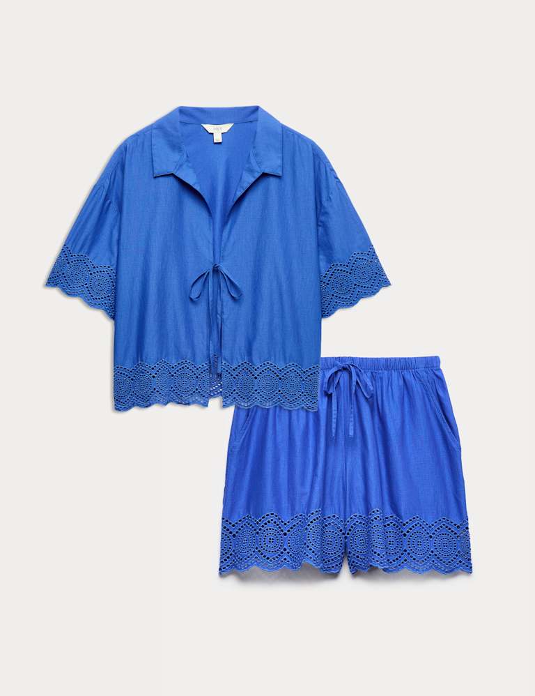 Cutwork Shirt & Short Set 2 of 6