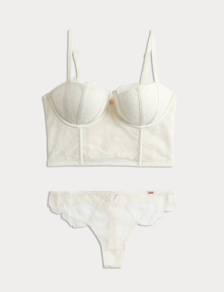 Forget Me Not Lace Balconette Corset Set A-DD 2 of 6