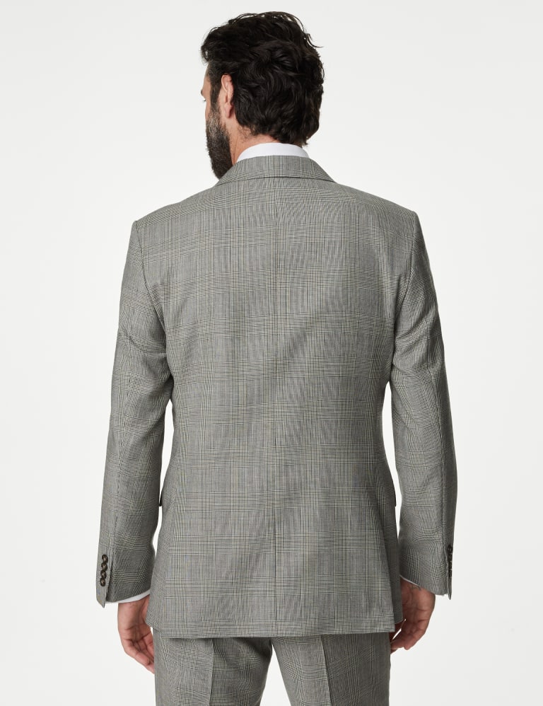 Regular Fit Pure Wool Check Suit 3 of 7