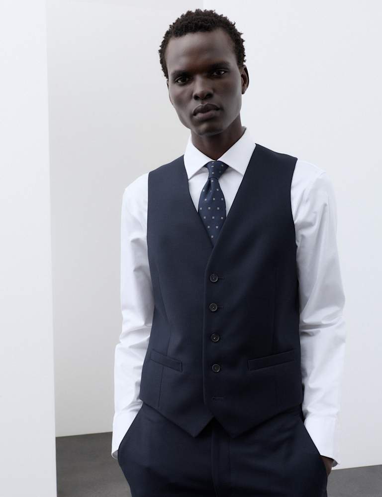 3 Piece Tailored Fit Pure Wool Suit 2 of 6