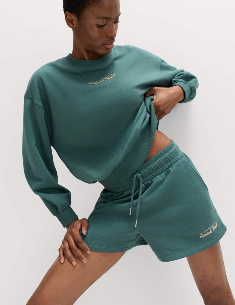 Cotton Sweatshirt & Short Set 1 of 6