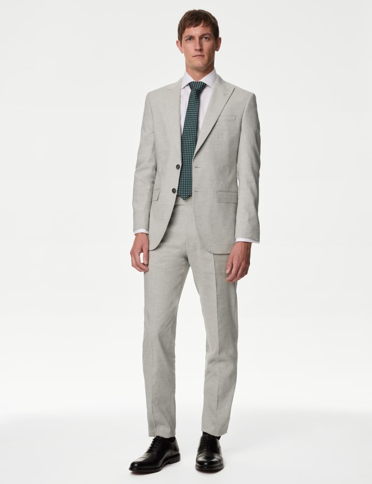 Tailored Fit Italian Linen Miracle™ Suit 1 of 7