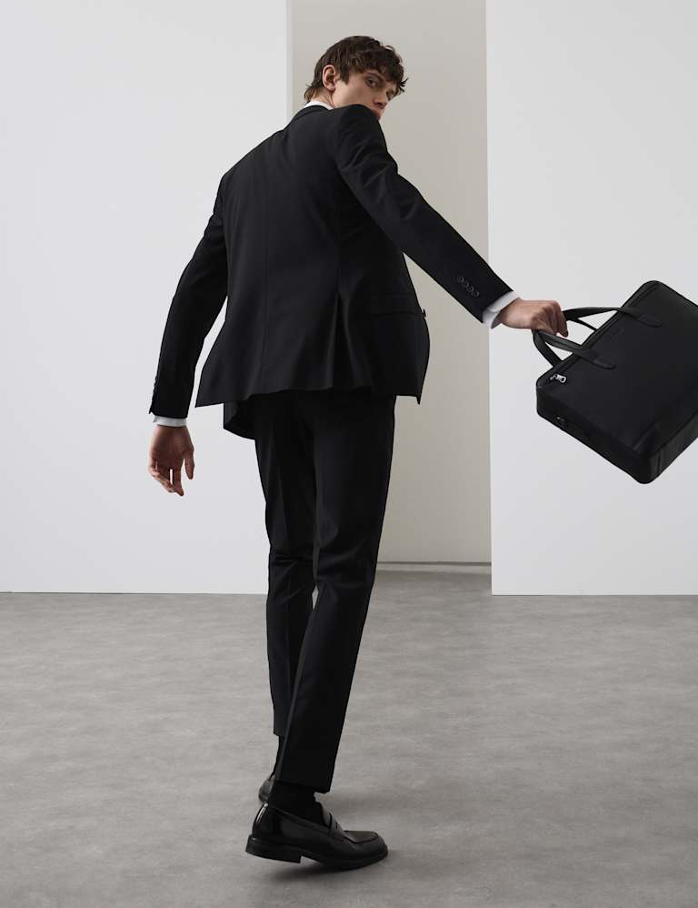 2 Piece Slim Fit Wool Blend Stretch Suit 5 of 7