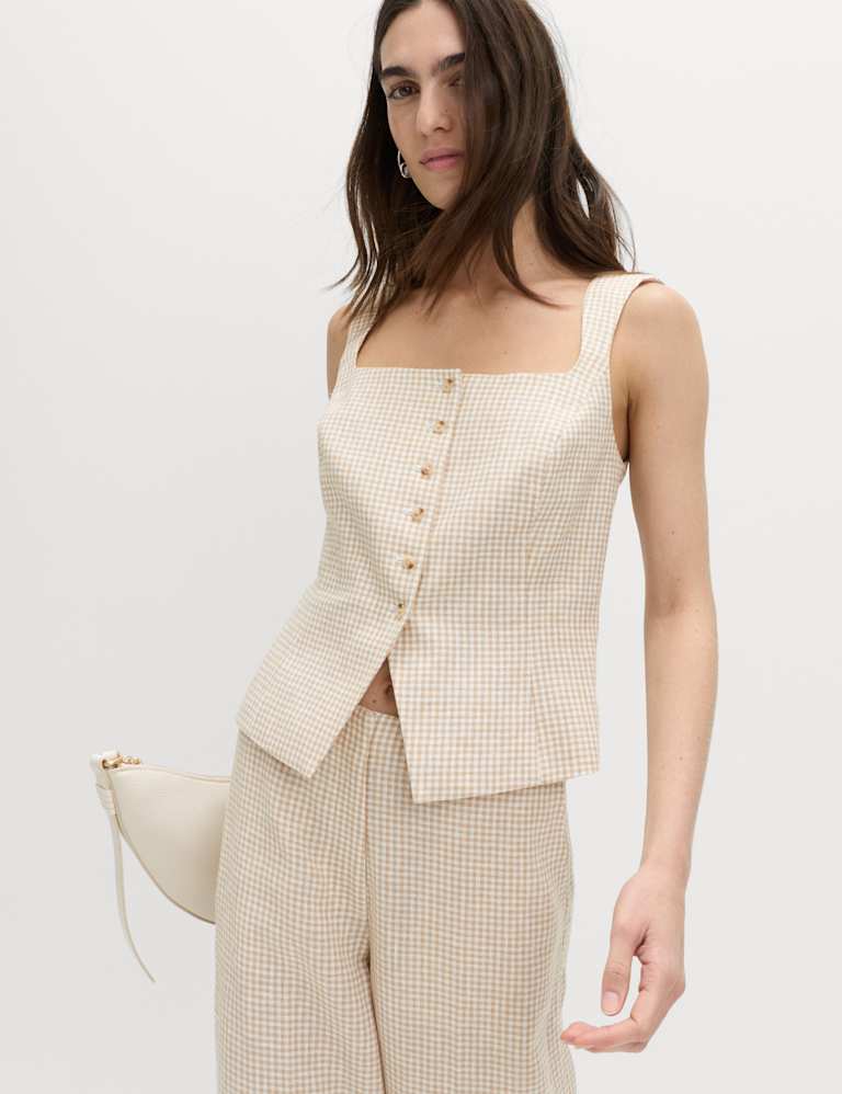 Gingham Waistcoat & Trouser Set 1 of 6
