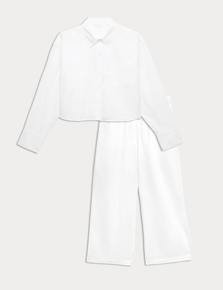 Pure Cotton Pyjama Shirt Set 2 of 6
