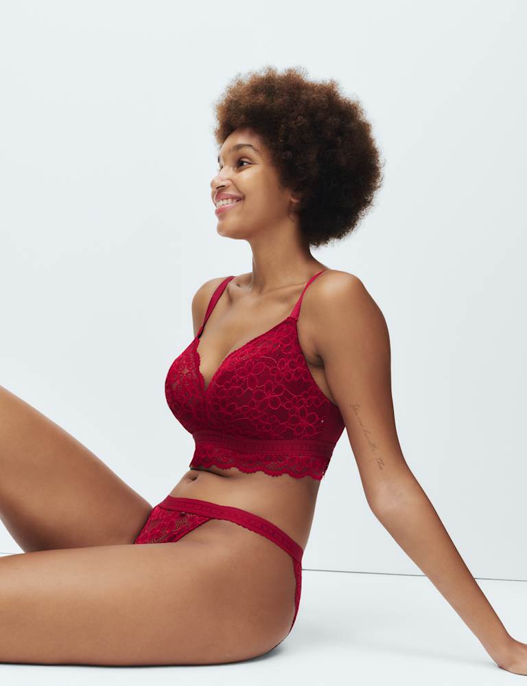 Cleo Lace Non Wired Bralette F+ Set 1 of 6