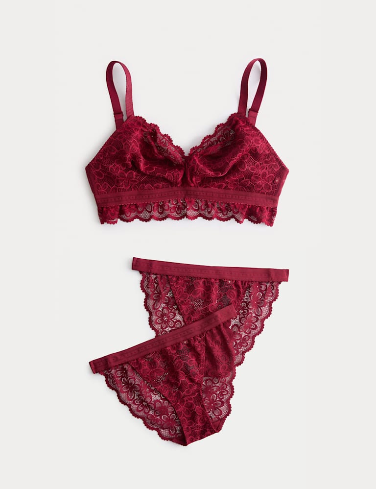 Cleo Lace Non Wired Bralette F+ Set 2 of 6