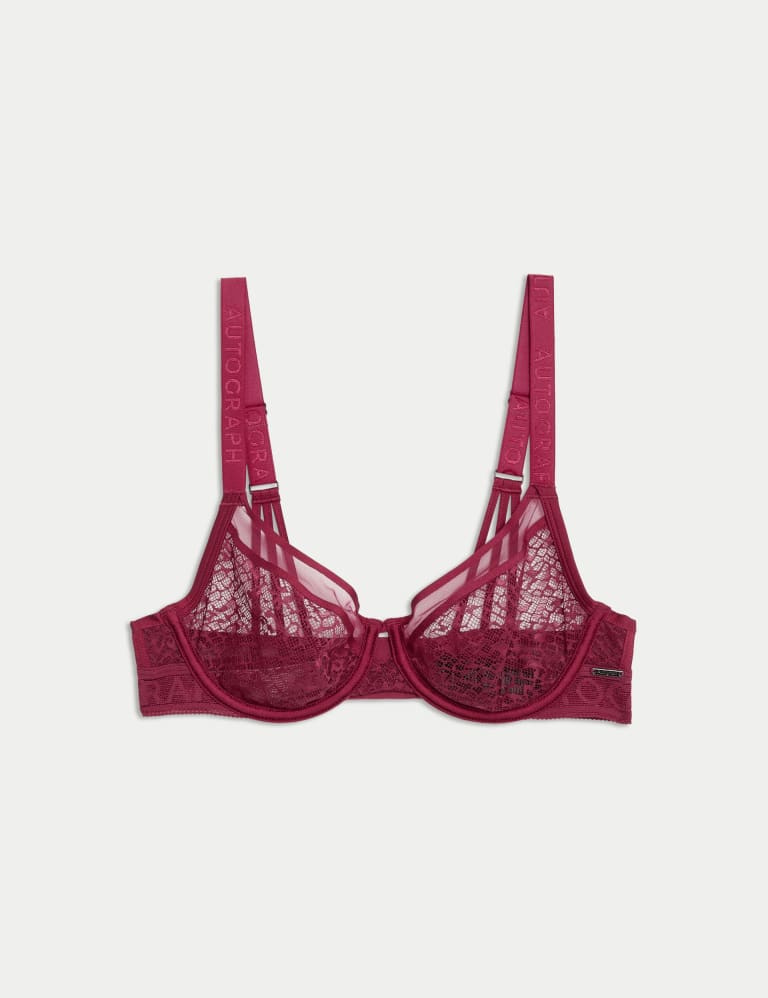 Tivoli Patterned Lace Wired Full Cup Bra Set A-E 2 of 6