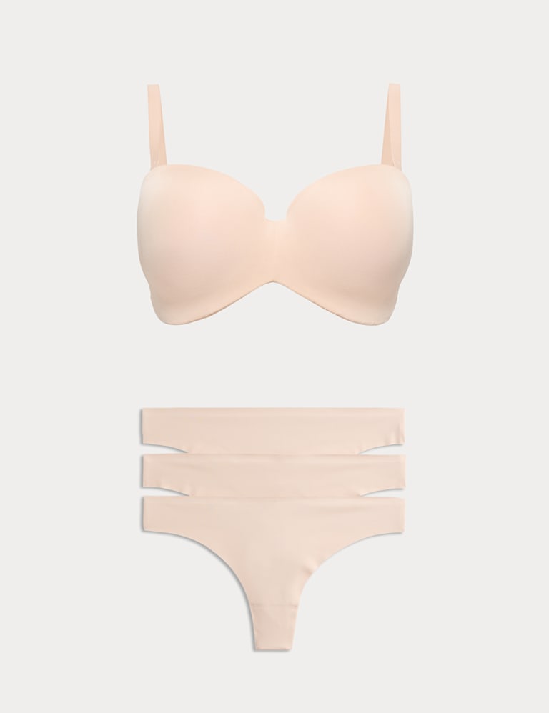 Body Invisibles™ Wired Strapless Bra Set F-H 2 of 6