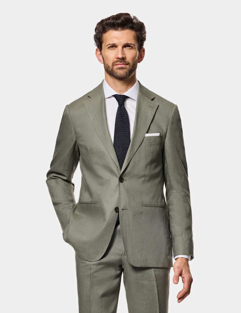 Tailored Fit Pure Linen Suits 1 of 6
