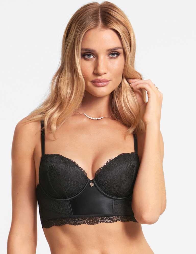 Silk & Lace Set with Padded Balcony A-E 3 of 7