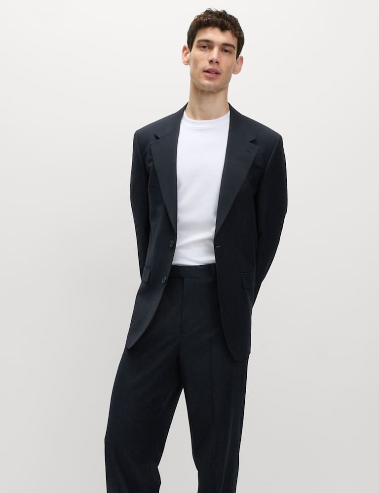 2 Piece Relaxed Fit Stretch Suit 1 of 6