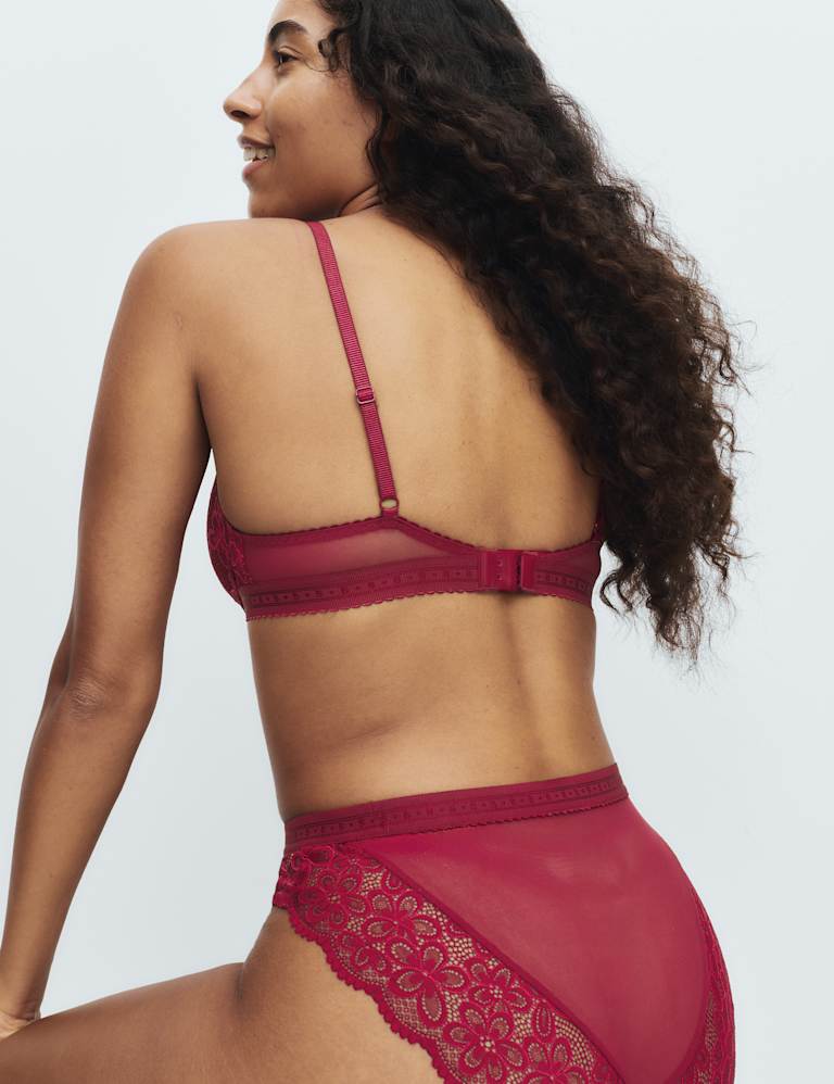 Cleo Lace Wired Demi Cup Bra Set A-E 4 of 6