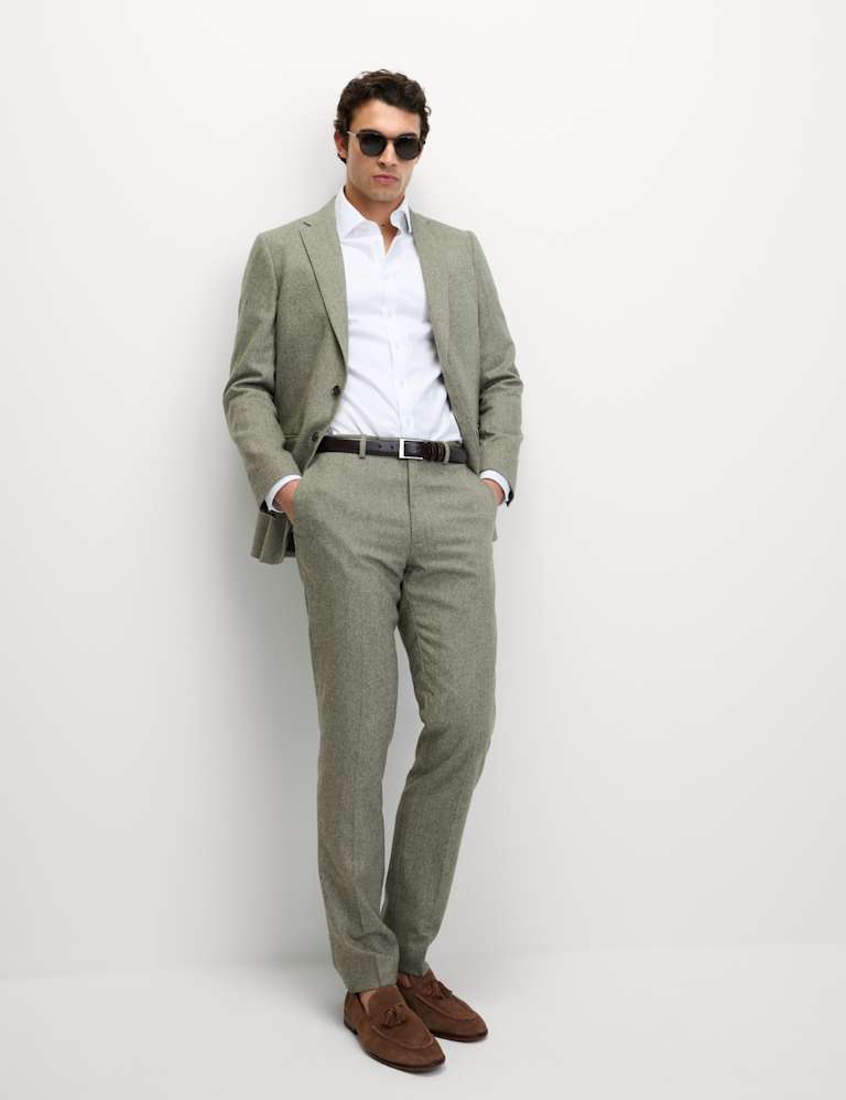 Tailored Fit Wool Rich Suit 1 of 6