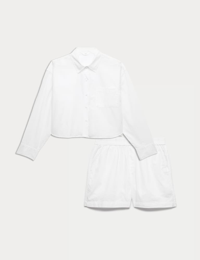 Pure Cotton Pyjama Shirt Set 2 of 6