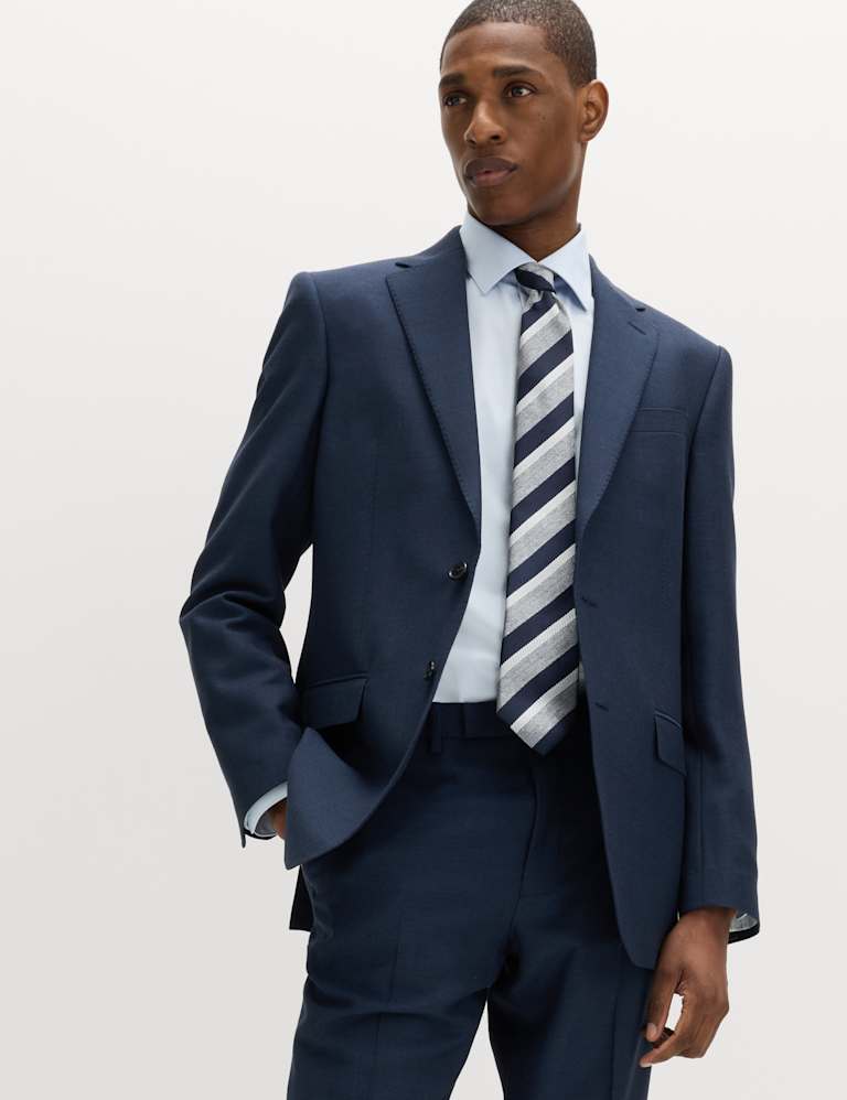 2 Piece Regular Fit Pure Wool Suit Jacket 1 of 6