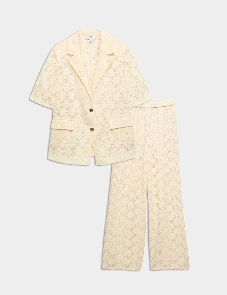 Lace Jacket & Trousers Set 2 of 6