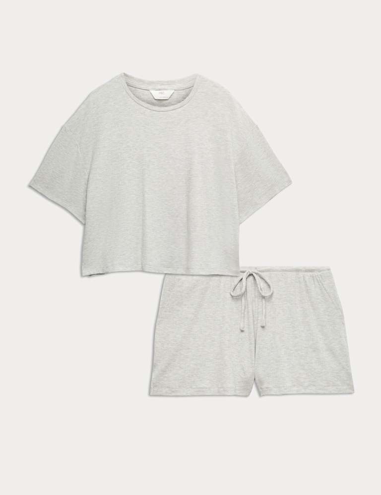 Modal Rich Ribbed Pyjama Top Set 2 of 6