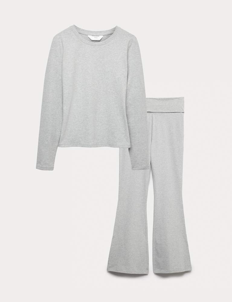 Cotton Rich Long Sleeve Pyjama Set 2 of 6