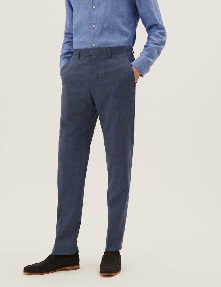 Tailored Fit Wool Rich Check Suit 4 of 6