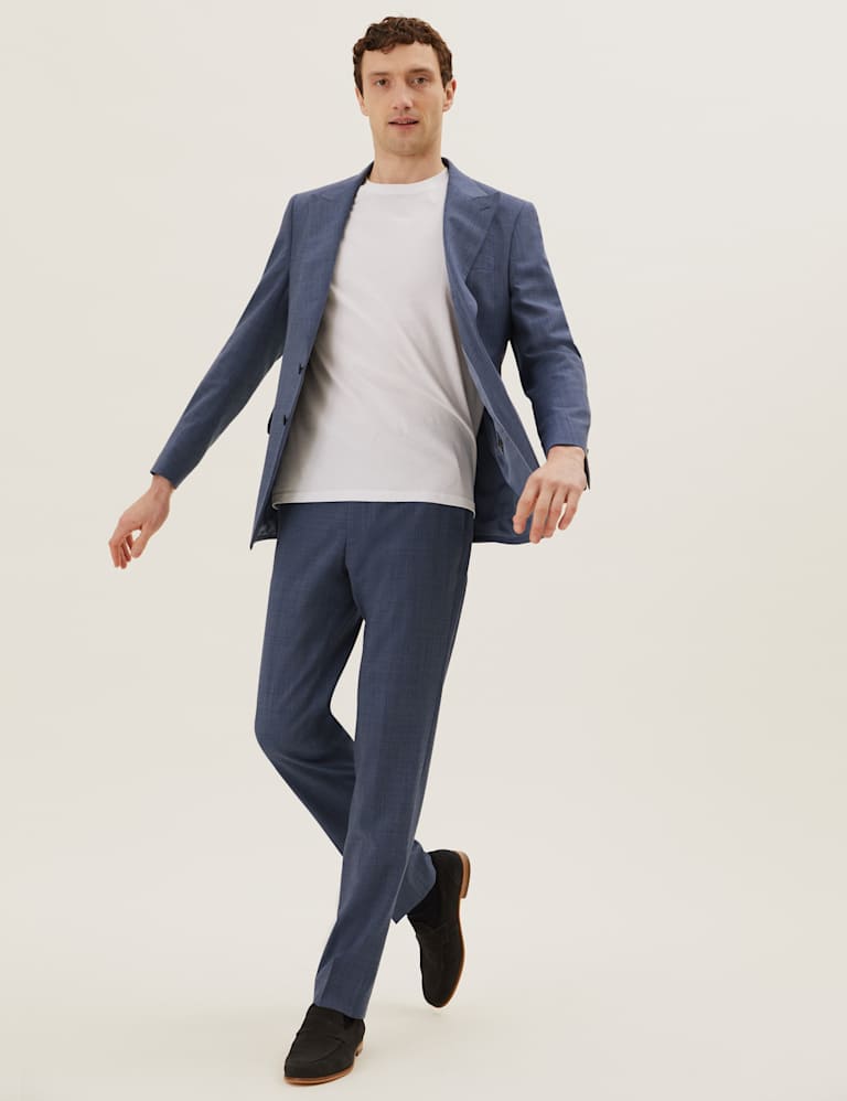 Tailored Fit Wool Rich Check Suit 6 of 6