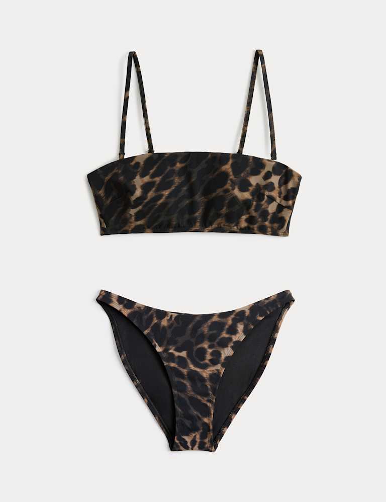 Printed Bandeau Bikini Set 2 of 6