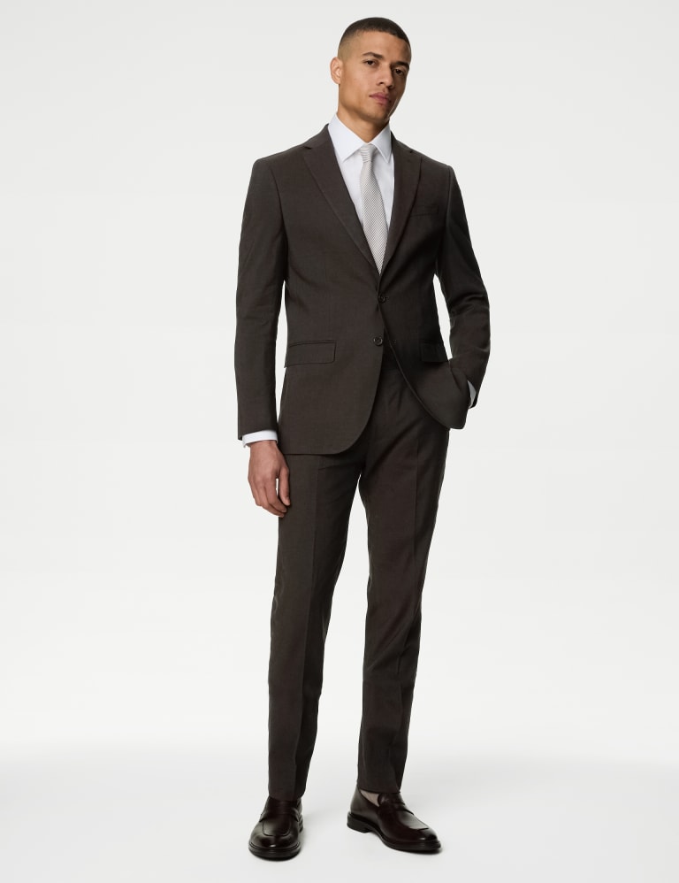 Tailored Fit Italian Linen Miracle™ Suit 1 of 7