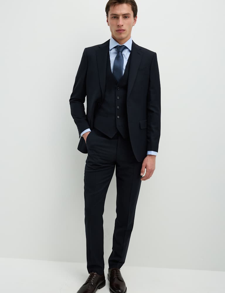 3 Piece Slim Fit Pure Wool Suit 1 of 6