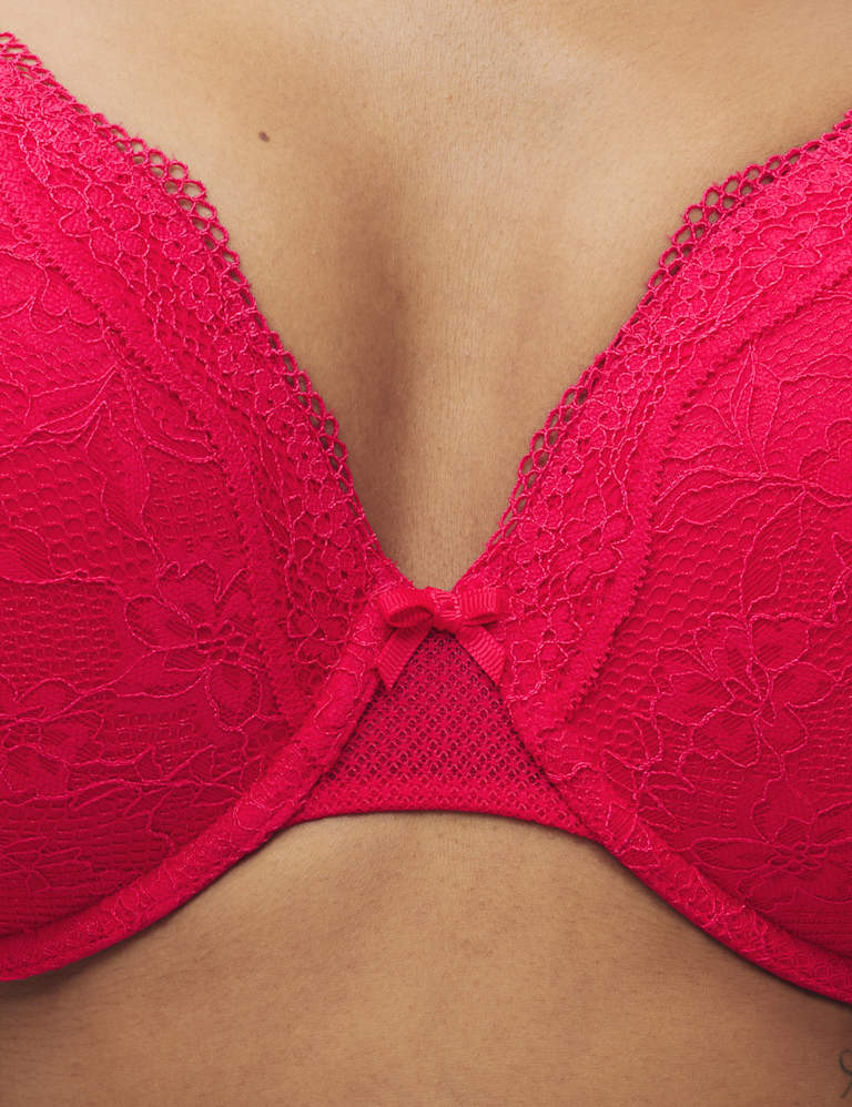 Jasmine Lace Wired Plunge Bra Set F-H 3 of 6