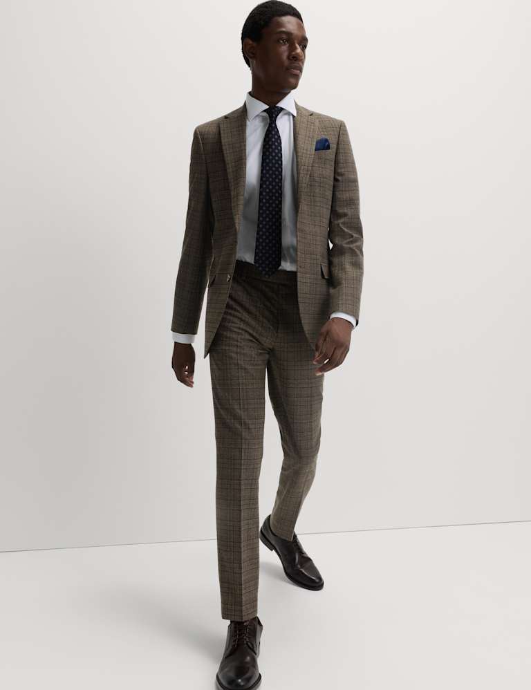 Slim Fit Check Suit 2 of 6
