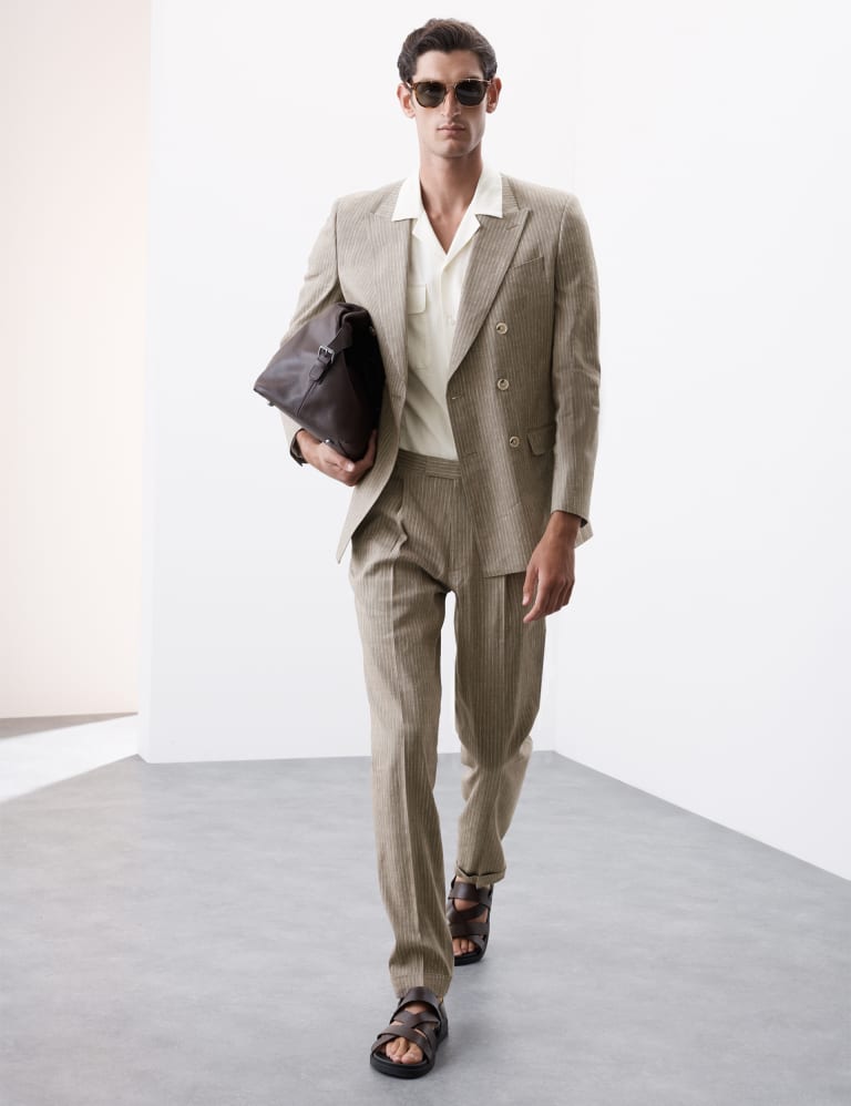 2 Piece Tailored Fit Italian Miracle Linen™ Suit 1 of 6