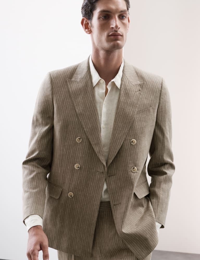 2 Piece Tailored Fit Italian Miracle Linen™ Suit 2 of 6