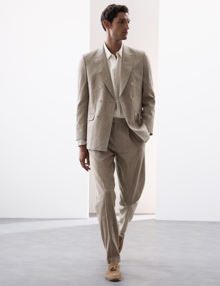 2 Piece Tailored Fit Italian Miracle Linen™ Suit 3 of 6