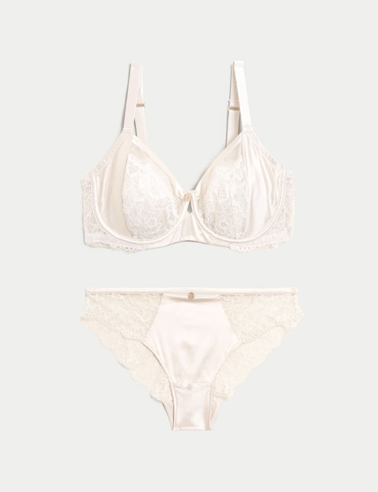 Silk & Lace Minimiser Bra Set C-G 2 of 5