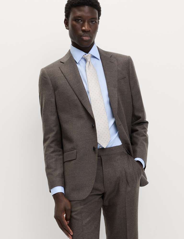 2 Piece Regular Fit British Pure Wool Suit 1 of 6