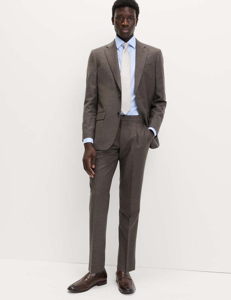 2 Piece Regular Fit British Pure Wool Suit 2 of 6