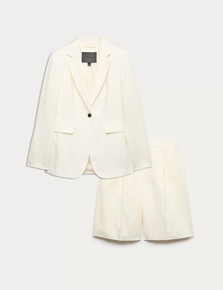 Linen Blazer & Short Set 2 of 6