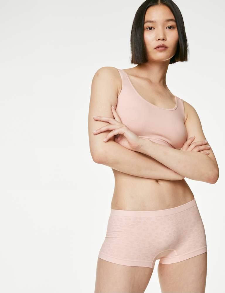 3pk Seamless Non Wired Crop Tops Set 1 of 1