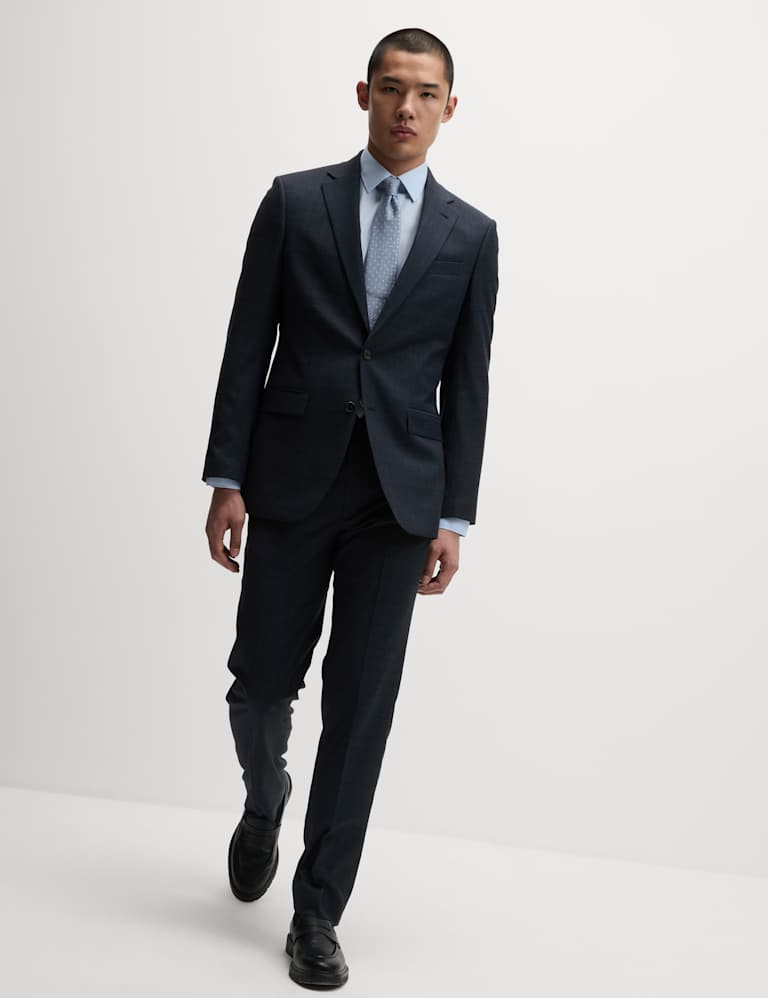 Regular Fit Shadow Check Suit 4 of 6