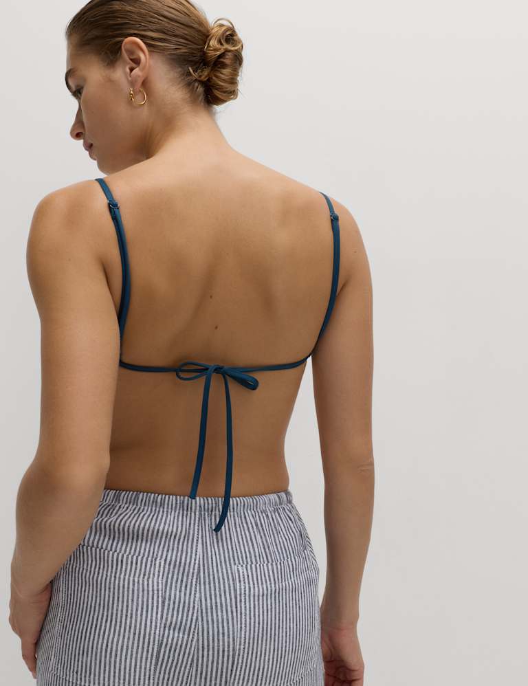 Bead Detail Triangle Bikini Set 4 of 6