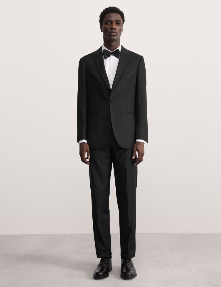 Tailored Fit Pure Wool Tuxedo 1 of 6