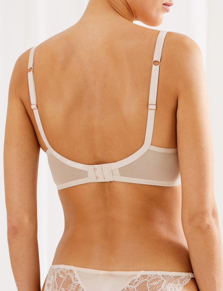 Silk & Lace Non-Padded Balcony Bra Set B-G 4 of 6