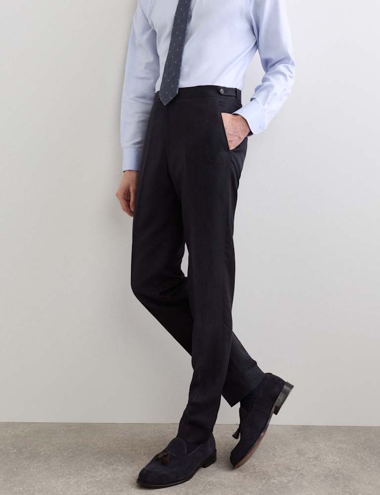 2 Piece Tailored Fit Italian Silk & Linen Suit 4 of 6