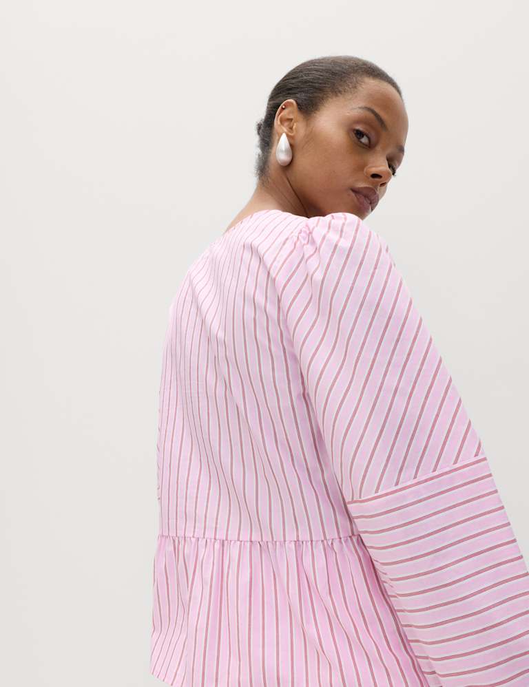 Striped Blouse & Skirt Set 3 of 5