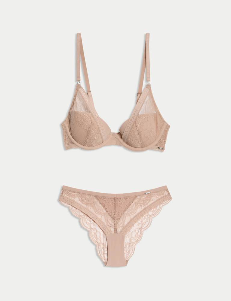 Murcia Lace Wired Plunge Bra Set A-E 2 of 6