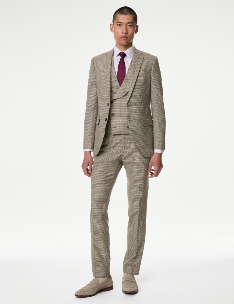 Slim Fit Puppytooth Stretch Suit 1 of 6