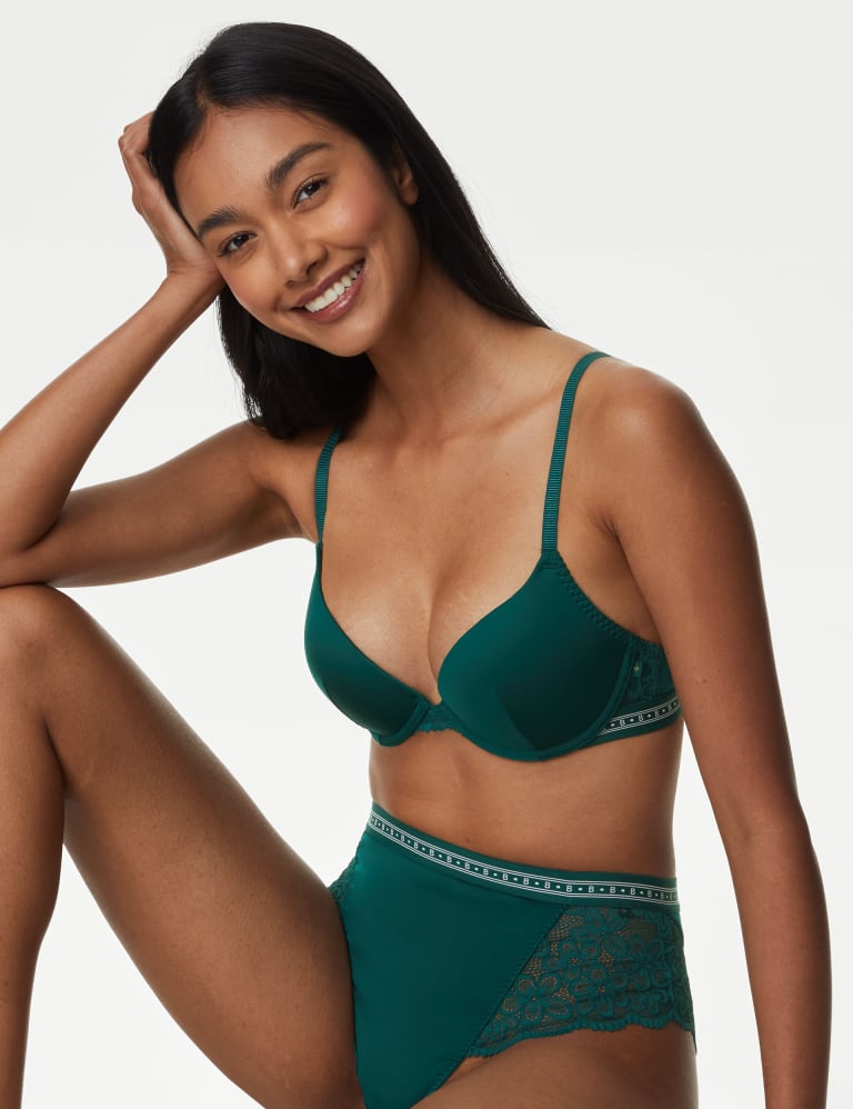 Cleo Wired Plunge Bra Set  A-E 1 of 6
