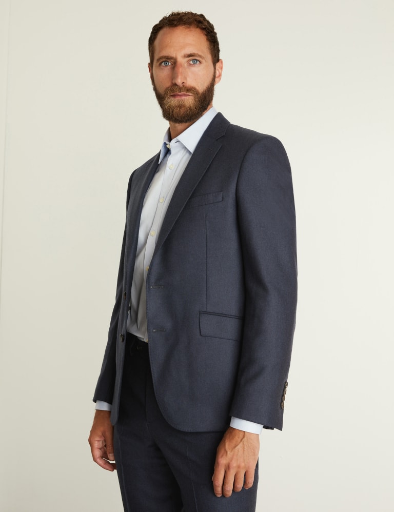 Slim Fit Pure Wool Flannel Suit 2 of 6