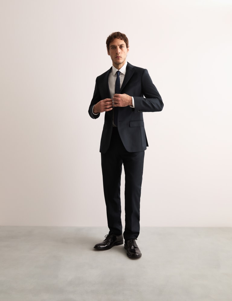 2 Piece Tailored Fit Pure Wool Suit 4 of 6