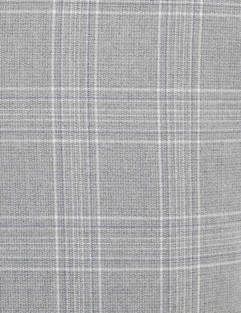 Grey Checked Skinny Fit 3 Piece Suit 6 of 7